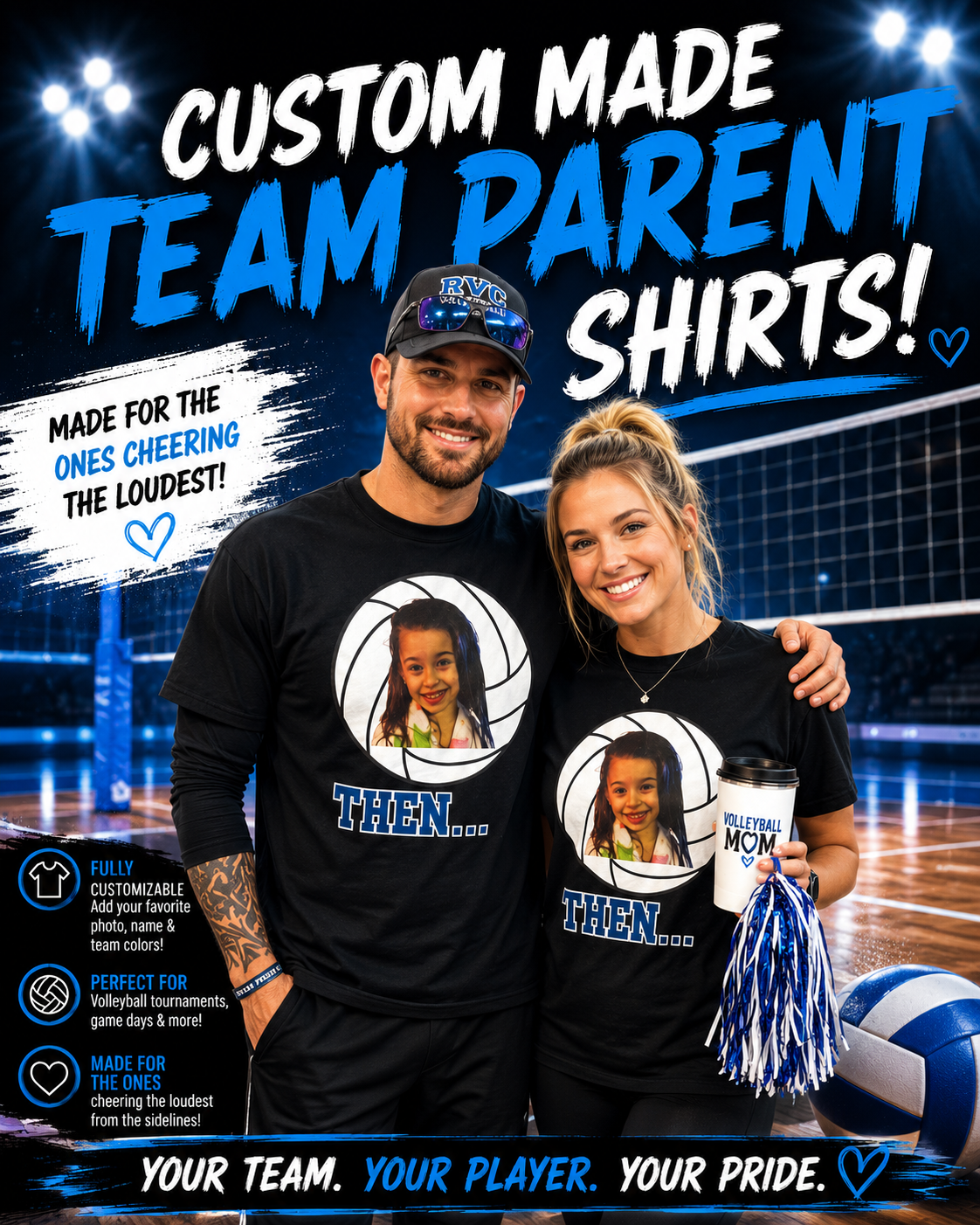 Custom Made Team Parent Shirts