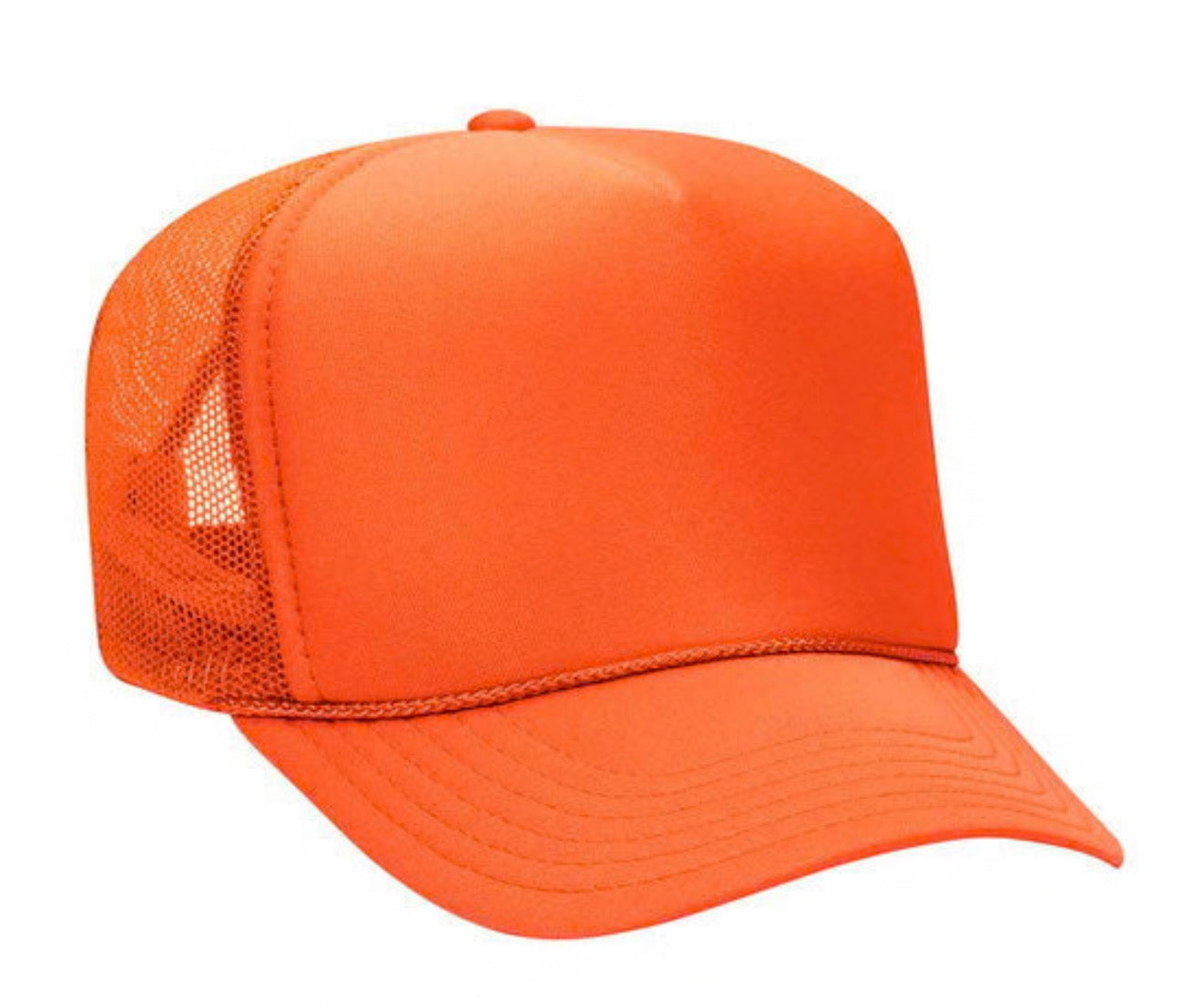 Polyester Foam Front 5-Panel Mesh Back Trucker Hats