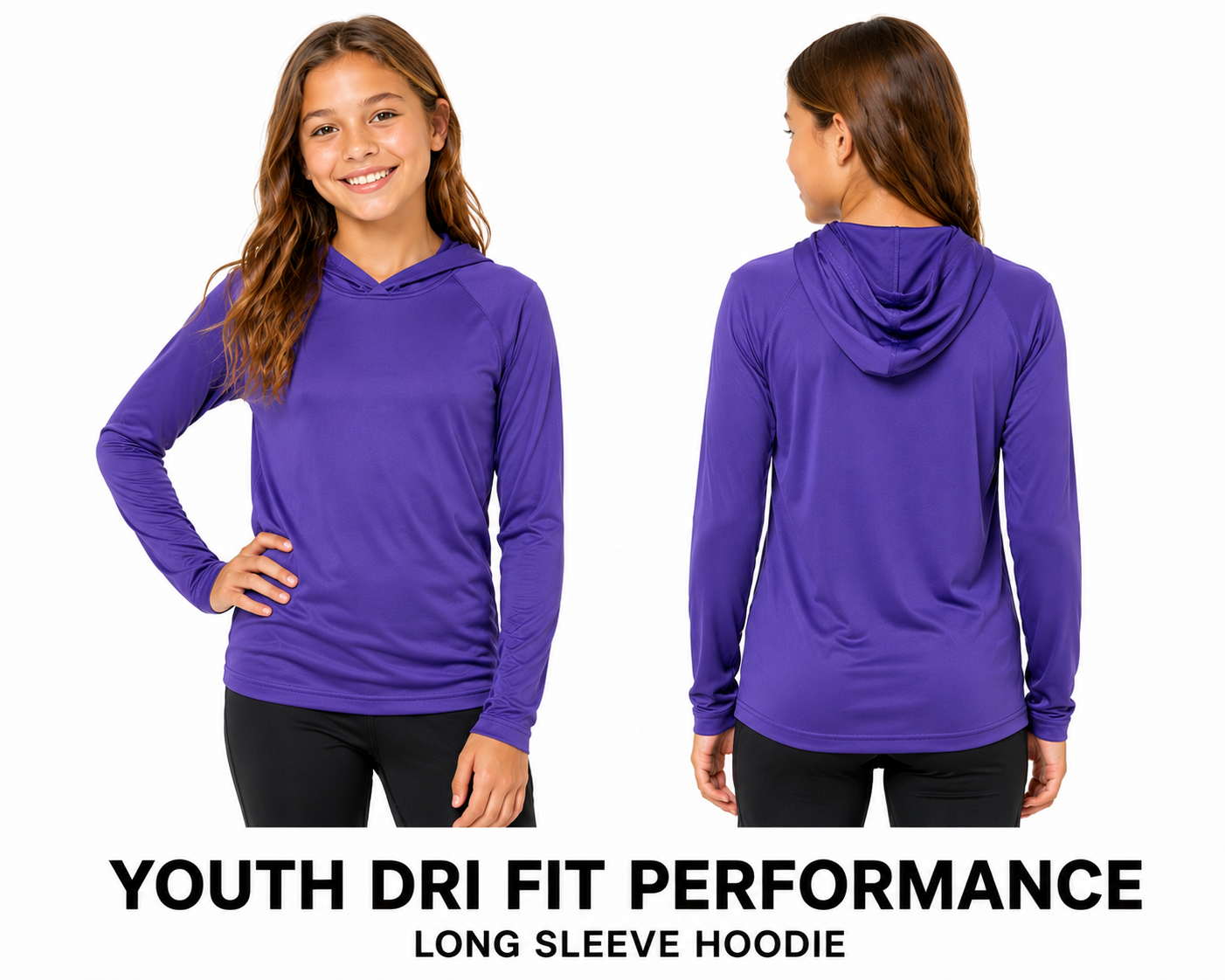 Youth Performance Hoodie (100% polyester)