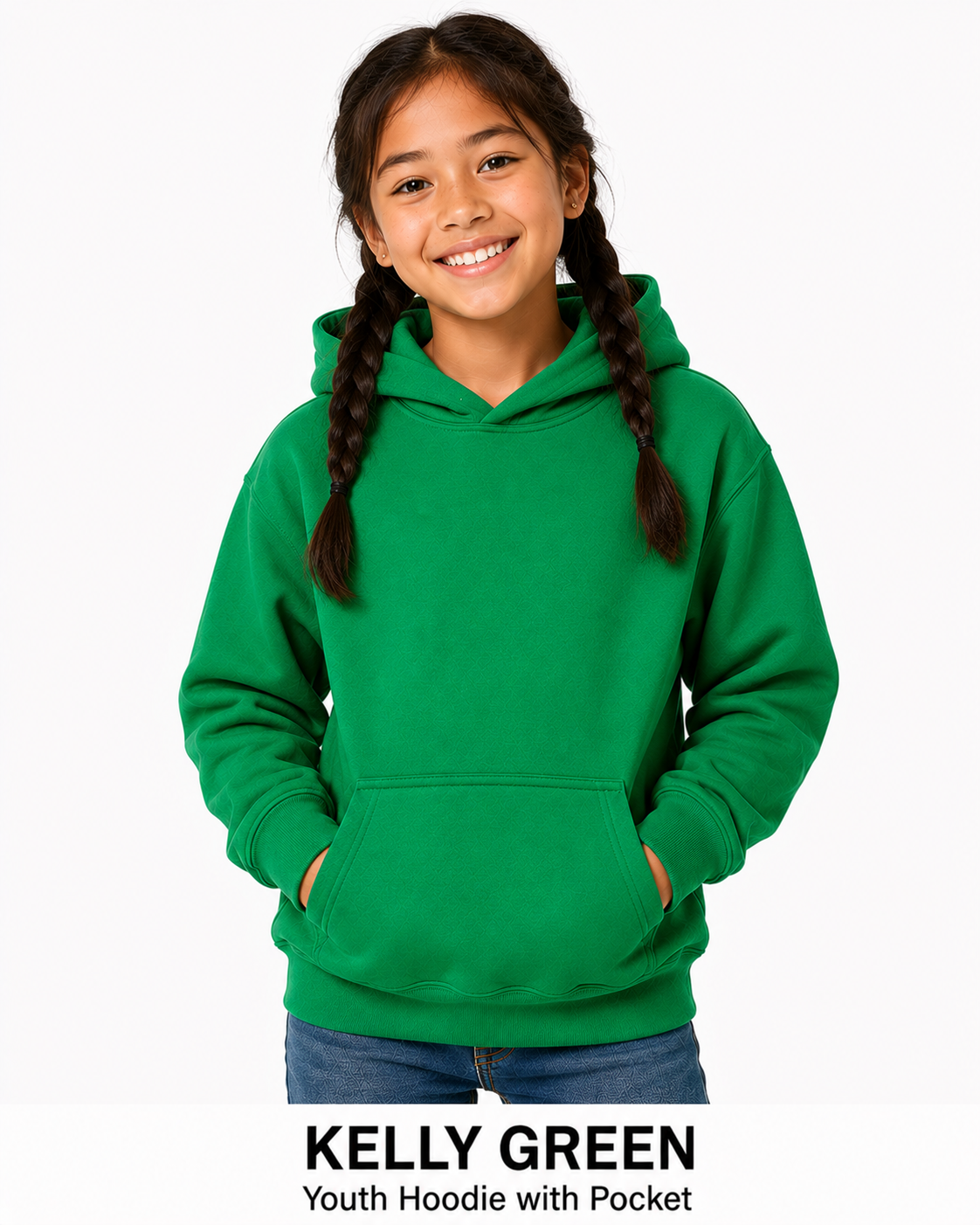Youth Cotton Hoodie Unisex Sweatshirts