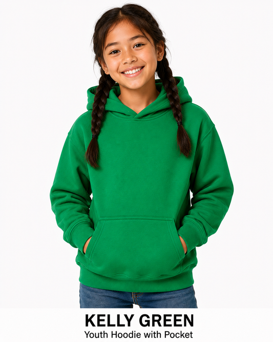 Youth Cotton Hoodie Unisex Sweatshirts