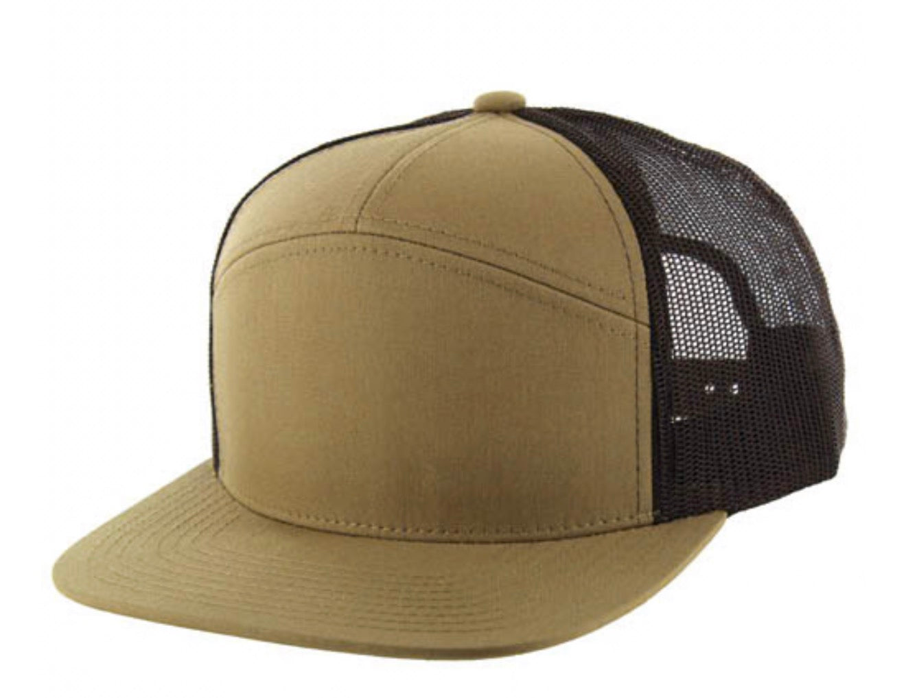 KAMEL 707 7 PANEL Hydro Performance Flat Adjustable Snapback Trucker Cap