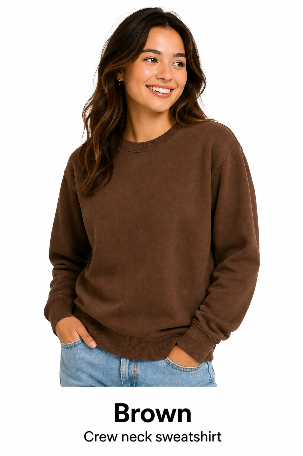 Cotton Crew Neck Unisex Sweatshirt
