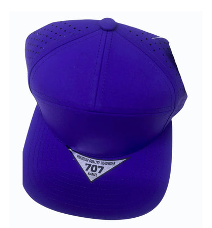 KAMEL 707 7 PANEL Hydro Performance Flat Adjustable Snapback Trucker Cap