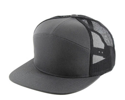 KAMEL 707 7 PANEL Hydro Performance Flat Adjustable Snapback Trucker Cap