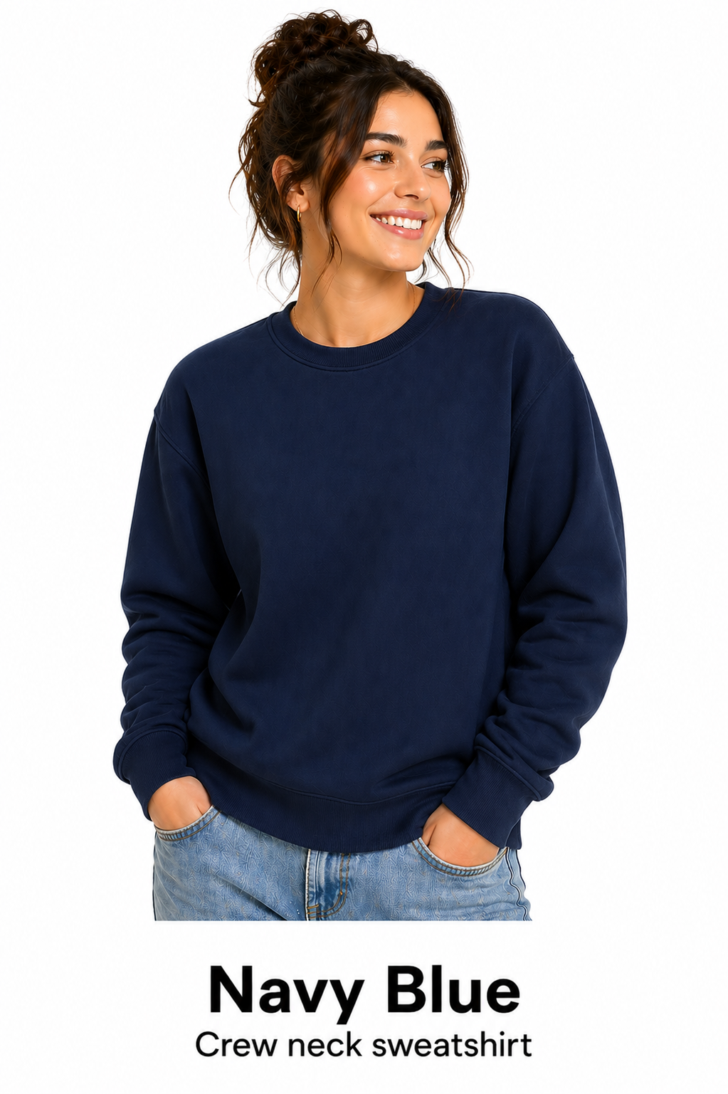 Cotton Crew Neck Unisex Sweatshirt