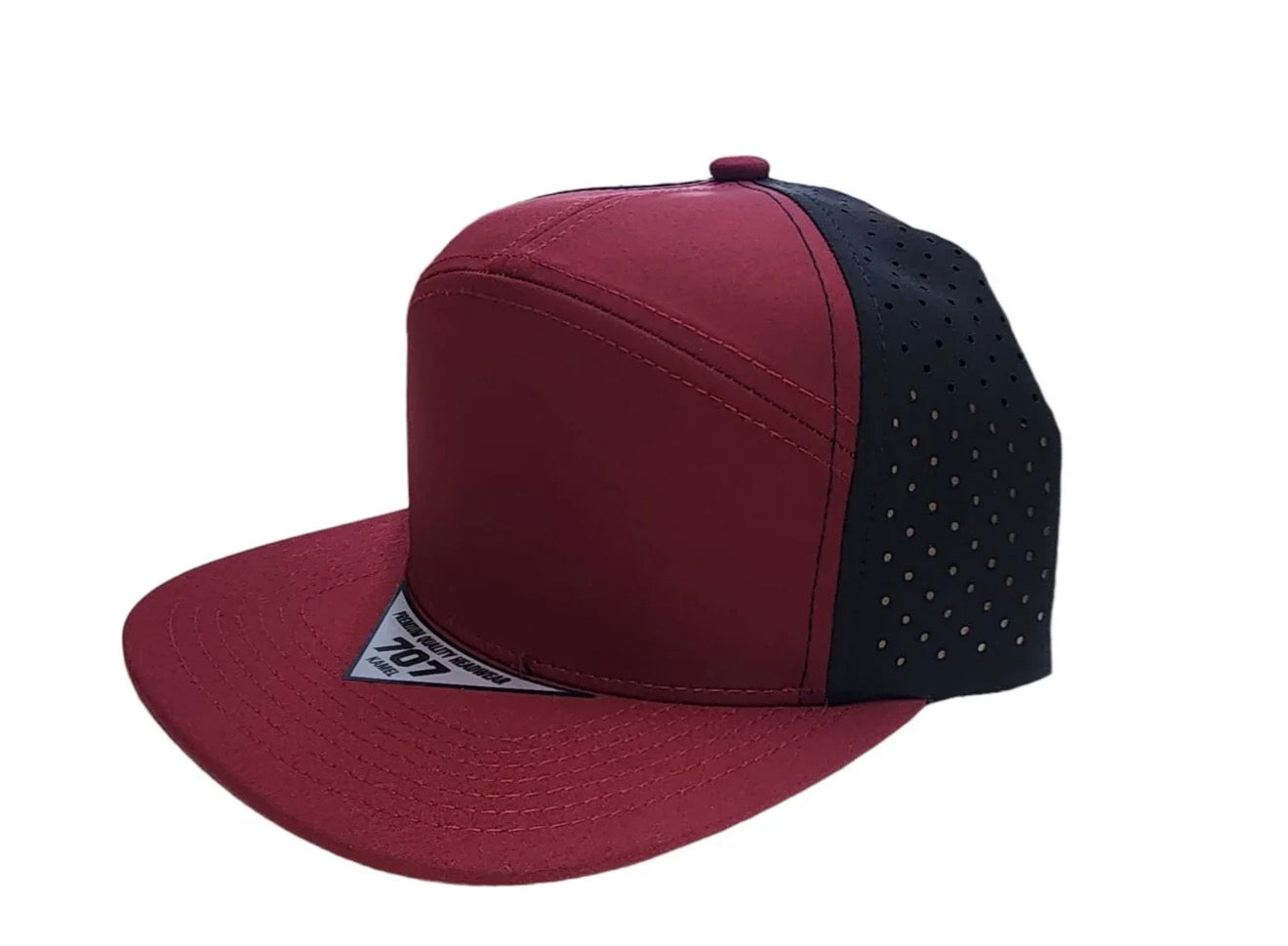 KAMEL 707 7 PANEL Hydro Performance Flat Adjustable Snapback Trucker Cap