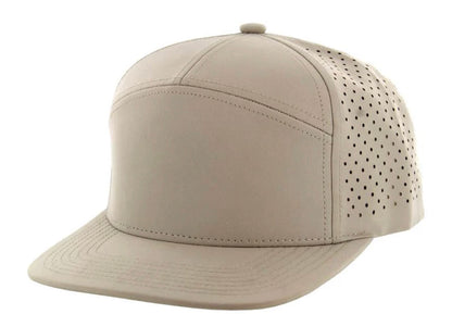 KAMEL 707 7 PANEL Hydro Performance Flat Adjustable Snapback Trucker Cap