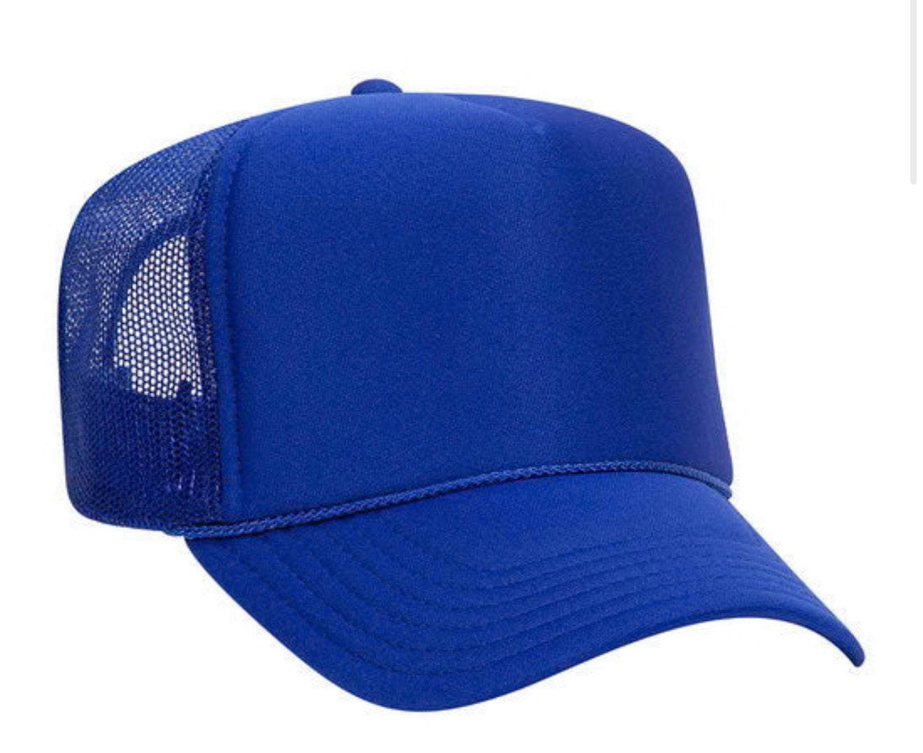 Polyester Foam Front 5-Panel Mesh Back Trucker Hats