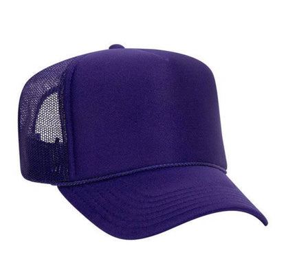 Polyester Foam Front 5-Panel Mesh Back Trucker Hats