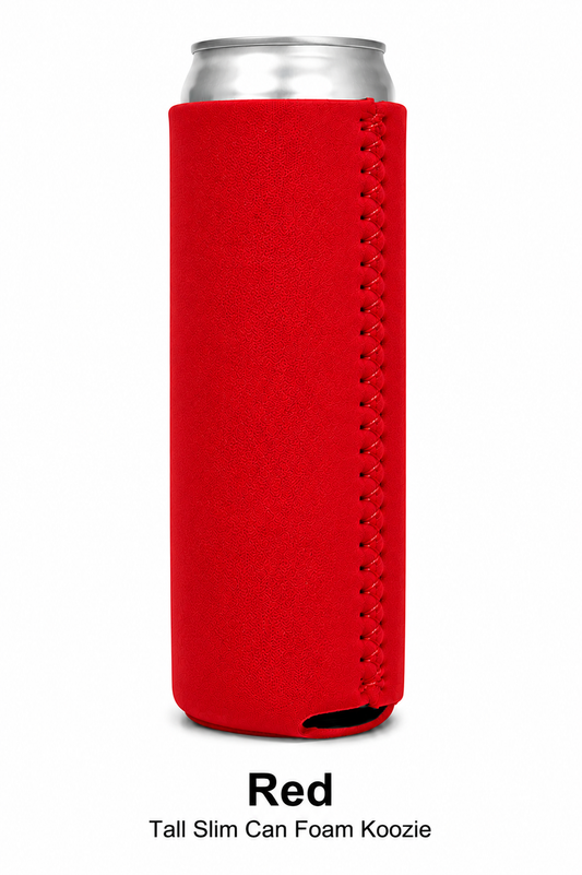 Tall Slim Can Foam Koozies
