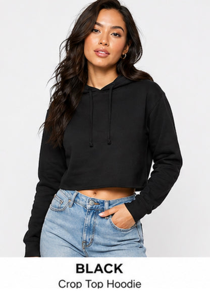 Women’s Light Weight Crop Top Hoodies