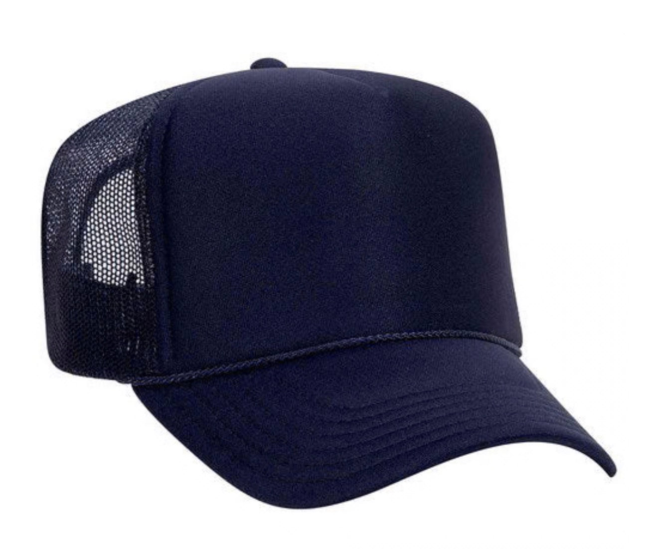 Polyester Foam Front 5-Panel Mesh Back Trucker Hats
