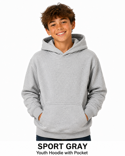 Youth Cotton Hoodie Unisex Sweatshirts