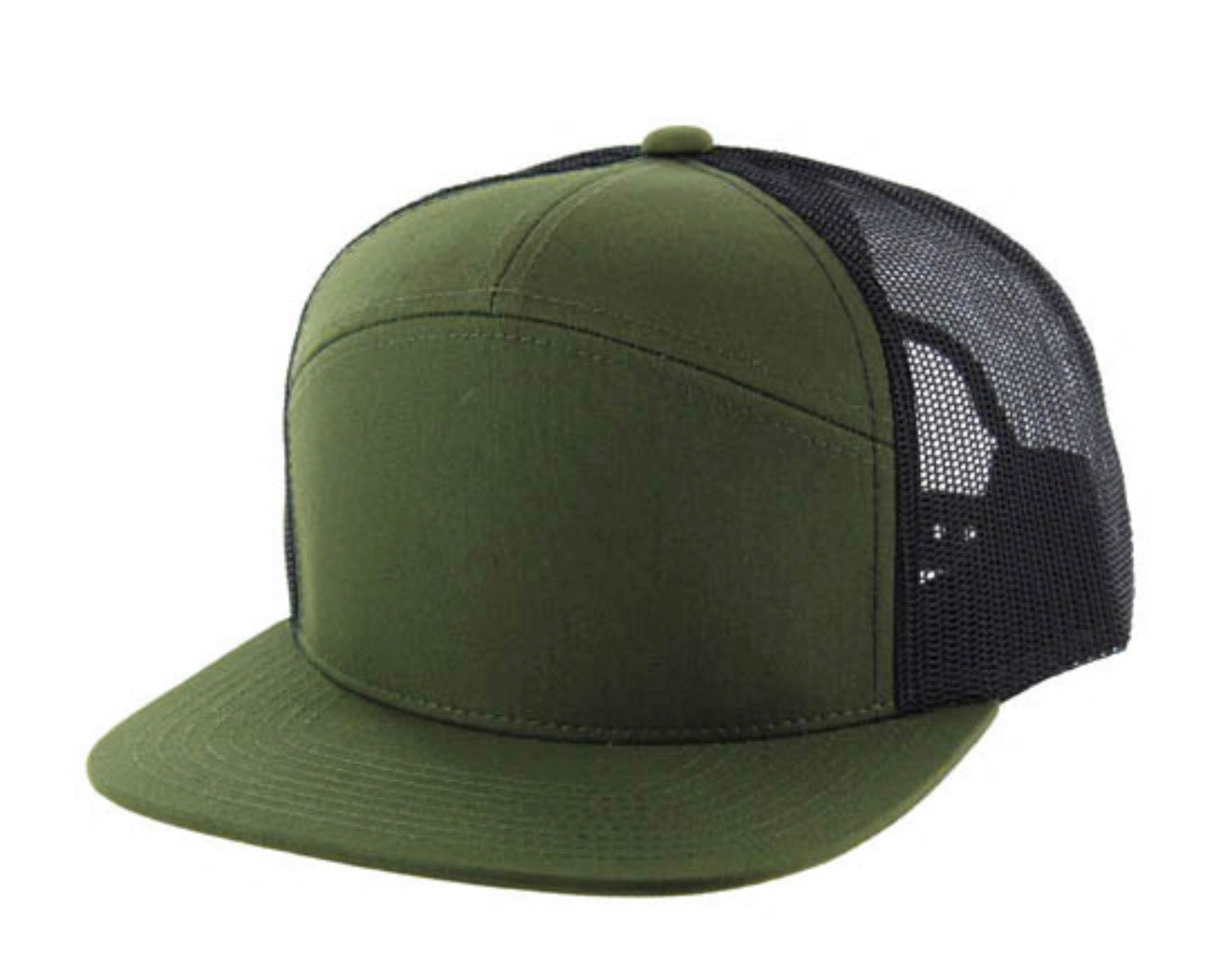 KAMEL 707 7 PANEL Hydro Performance Flat Adjustable Snapback Trucker Cap