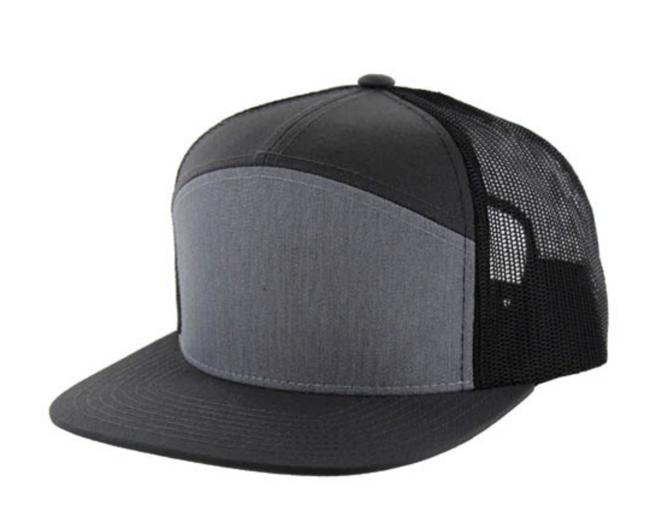 KAMEL 707 7 PANEL Hydro Performance Flat Adjustable Snapback Trucker Cap
