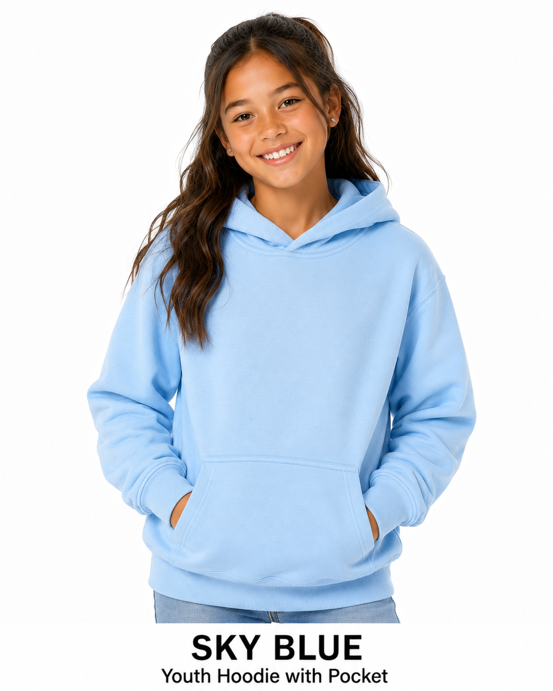 Youth Cotton Hoodie Unisex Sweatshirts