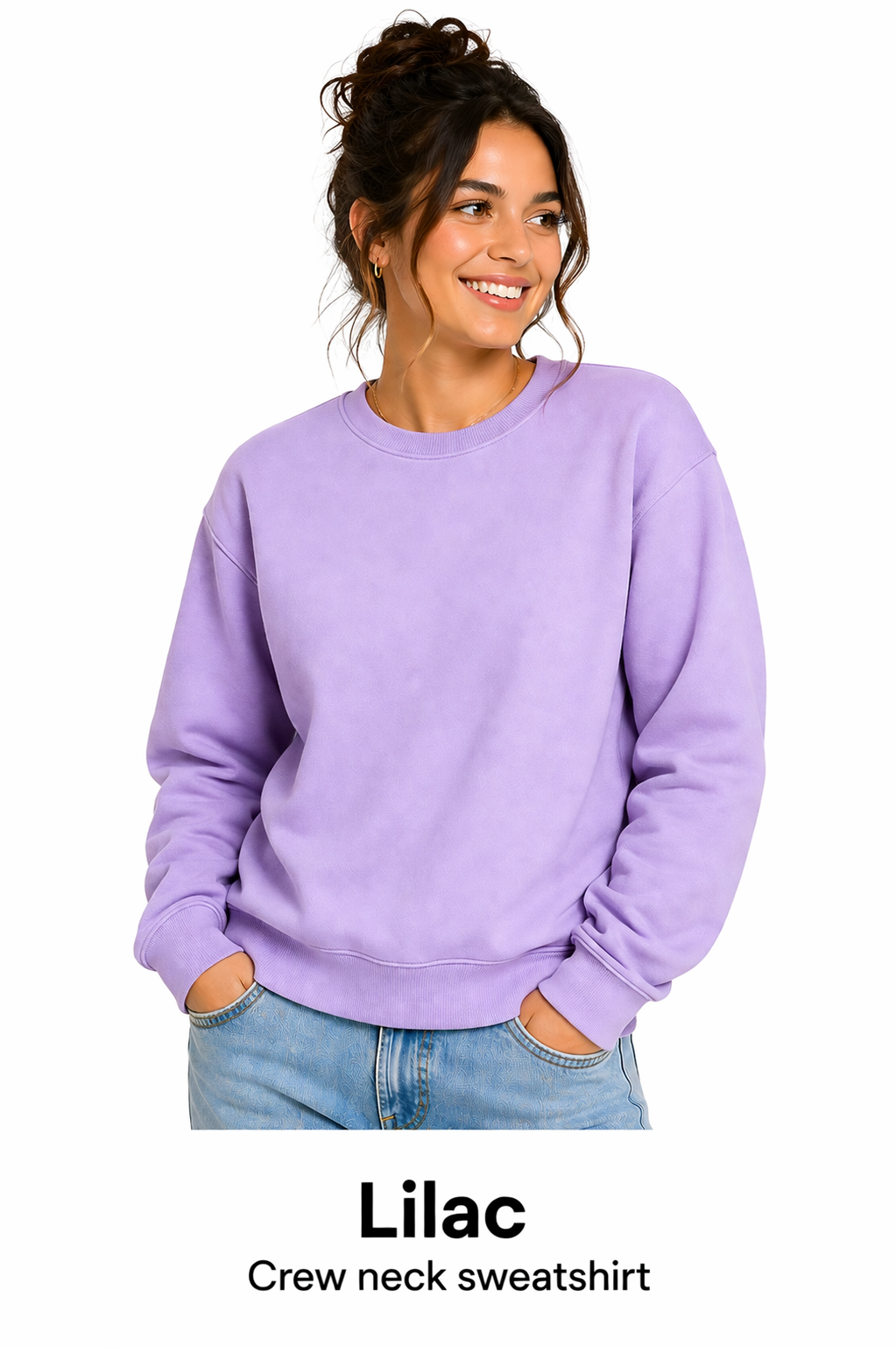 Cotton Crew Neck Unisex Sweatshirt