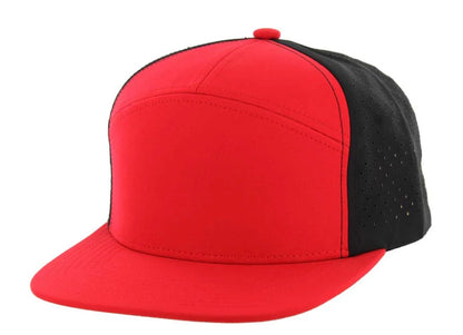 KAMEL 707 7 PANEL Hydro Performance Flat Adjustable Snapback Trucker Cap