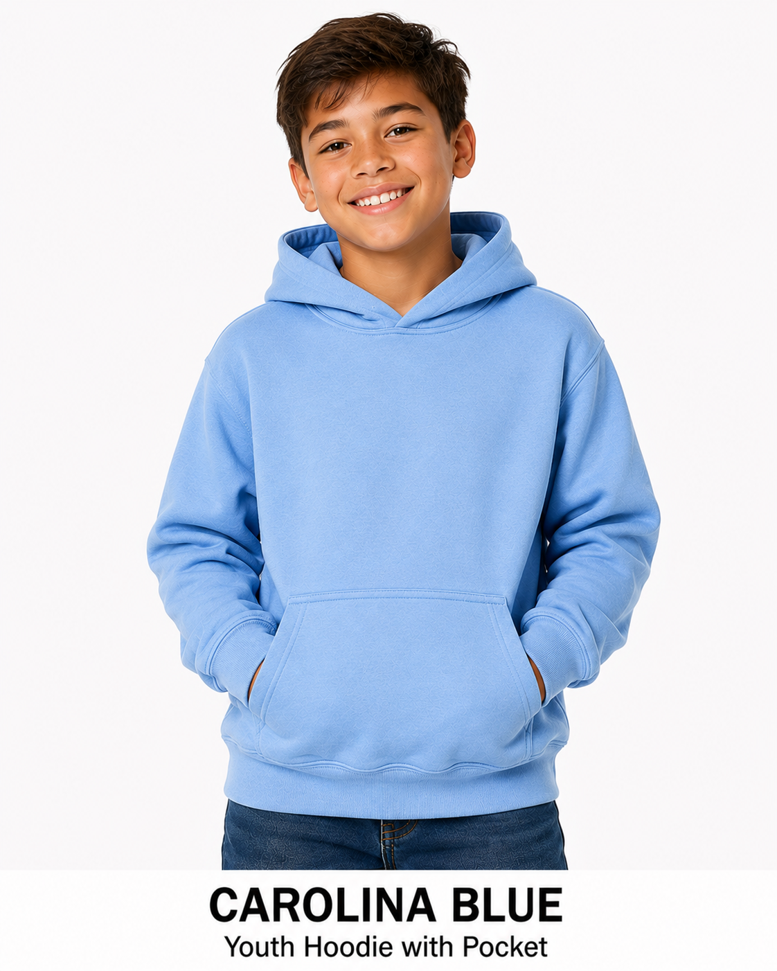 Youth Cotton Hoodie Unisex Sweatshirts