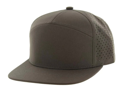 KAMEL 707 7 PANEL Hydro Performance Flat Adjustable Snapback Trucker Cap