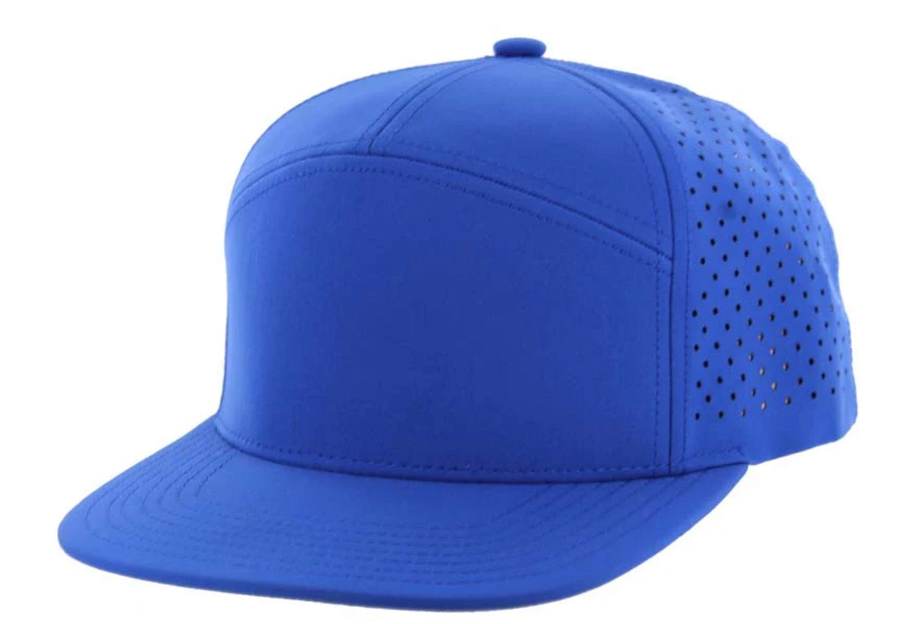KAMEL 707 7 PANEL Hydro Performance Flat Adjustable Snapback Trucker Cap