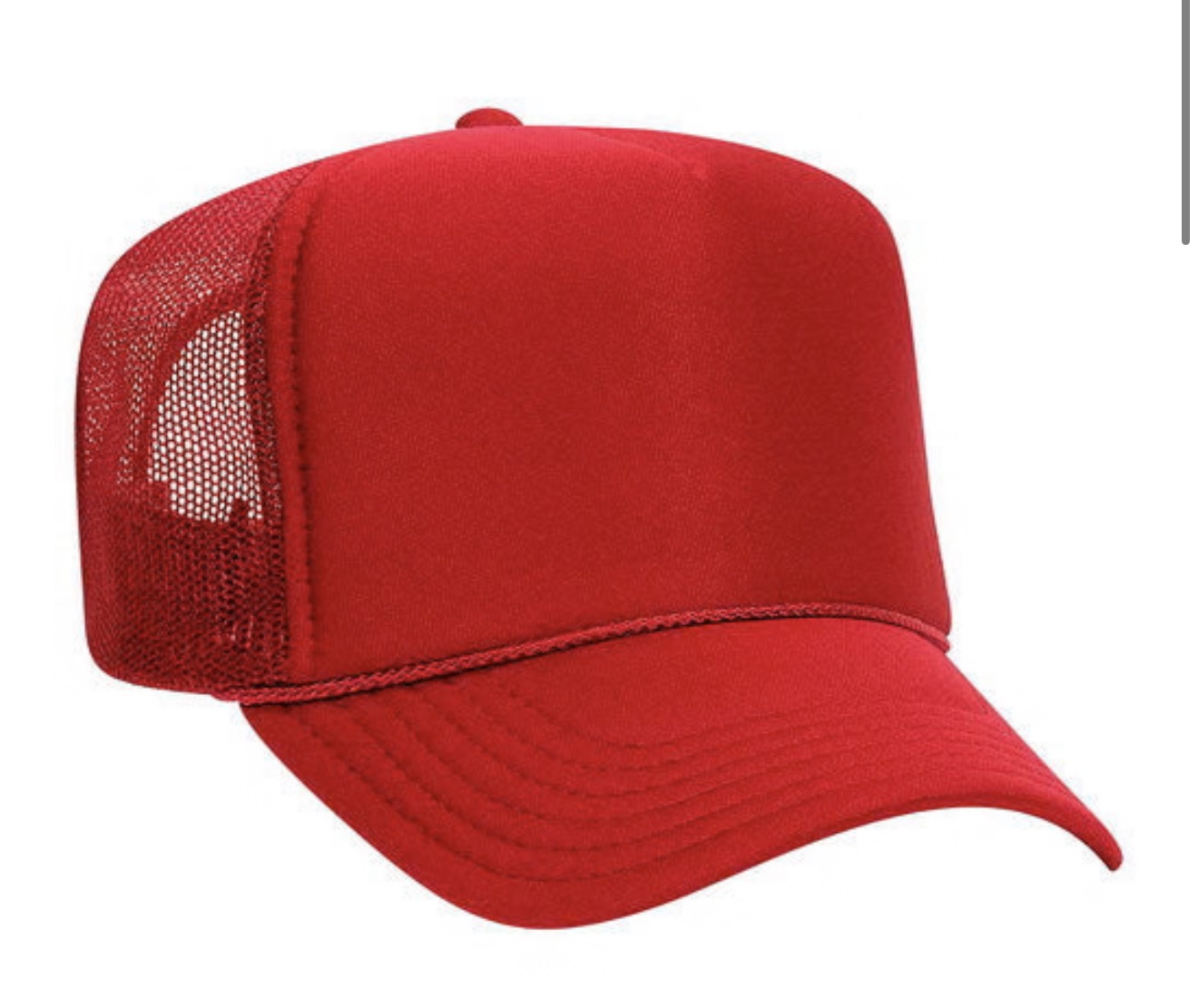 Polyester Foam Front 5-Panel Mesh Back Trucker Hats