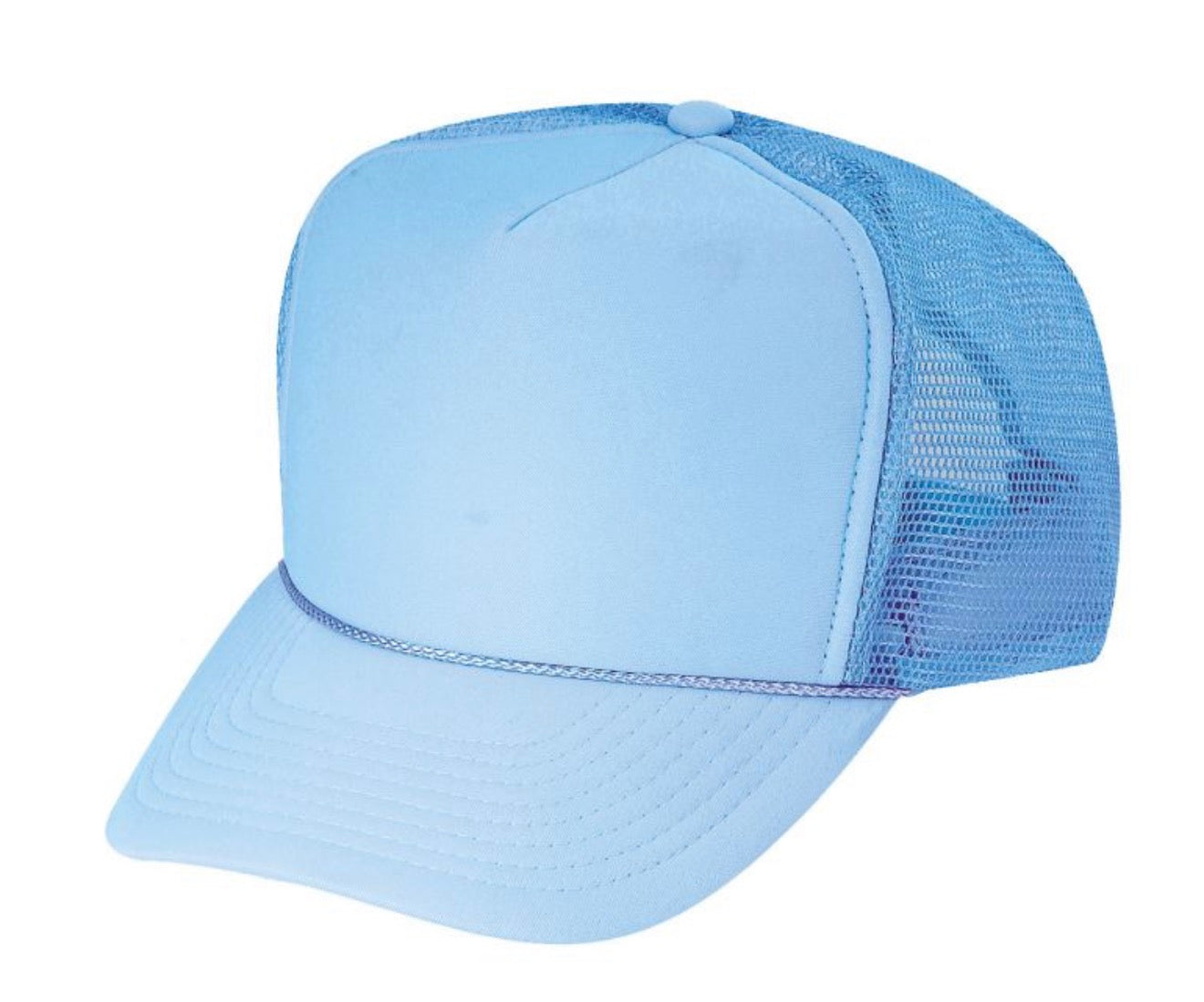Polyester Foam Front 5-Panel Mesh Back Trucker Hats