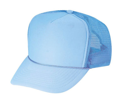 Polyester Foam Front 5-Panel Mesh Back Trucker Hats