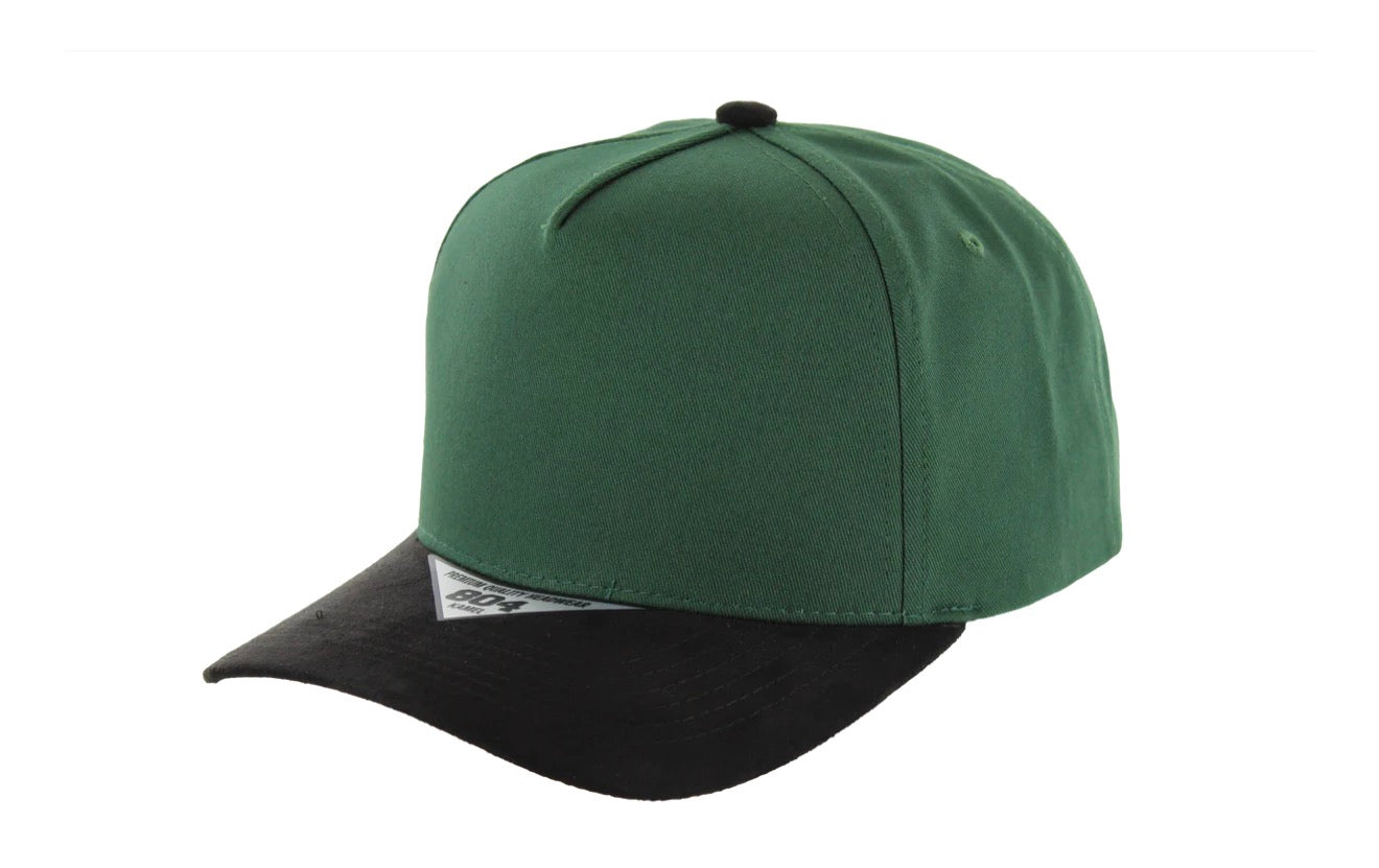 Kamel 804 5 Panel Suede Visor HIGH CROWN SLIGHT CURVE