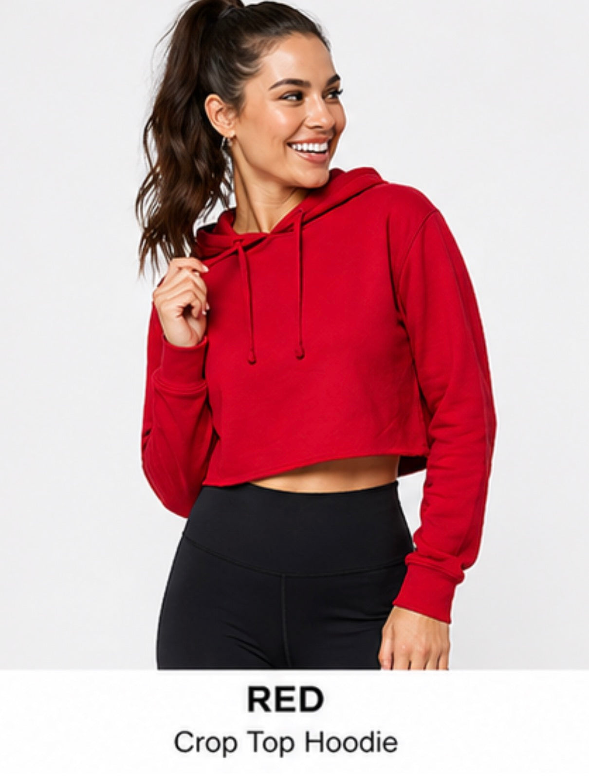 Women’s Light Weight Crop Top Hoodies