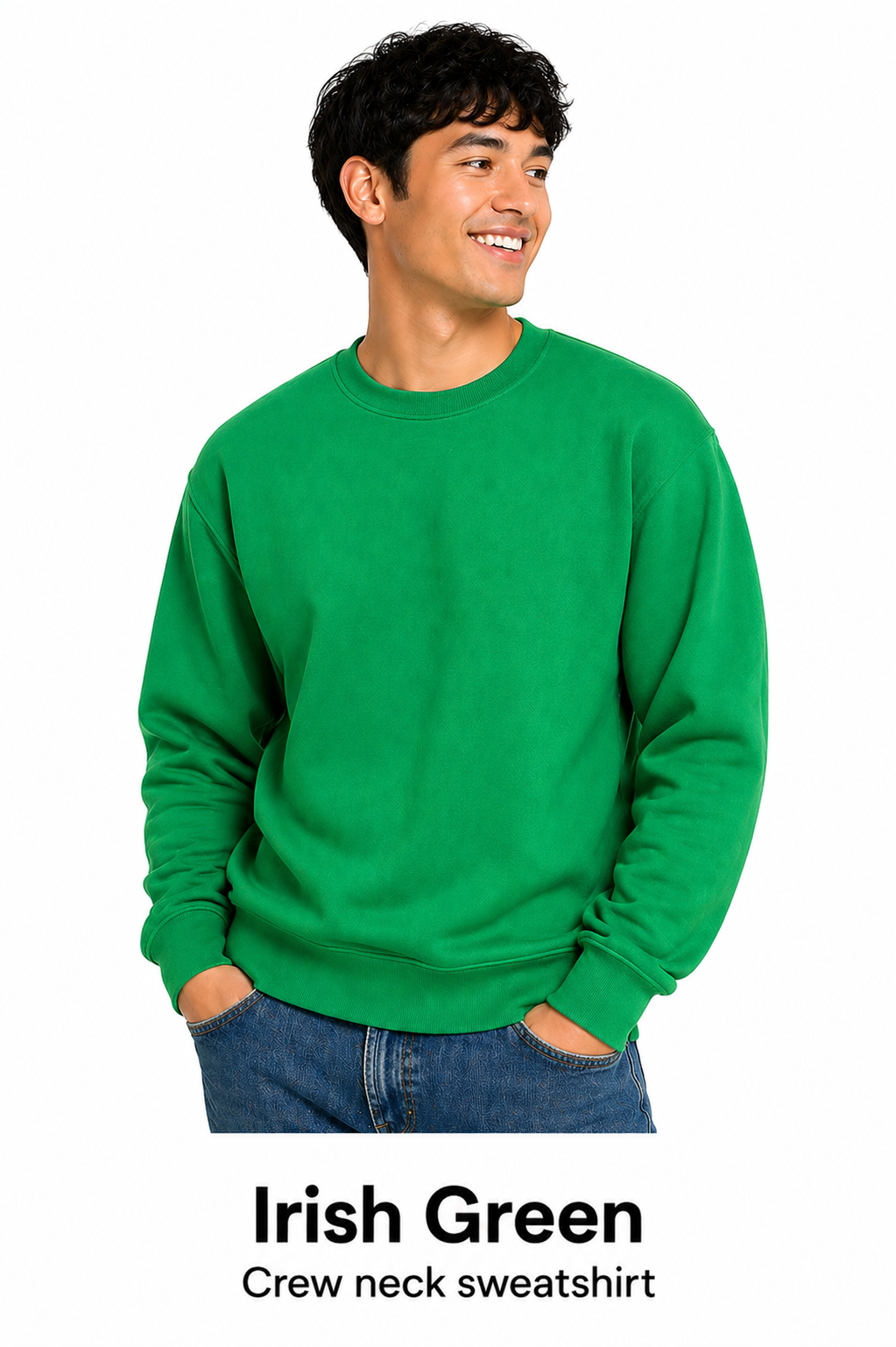 Cotton Crew Neck Unisex Sweatshirt
