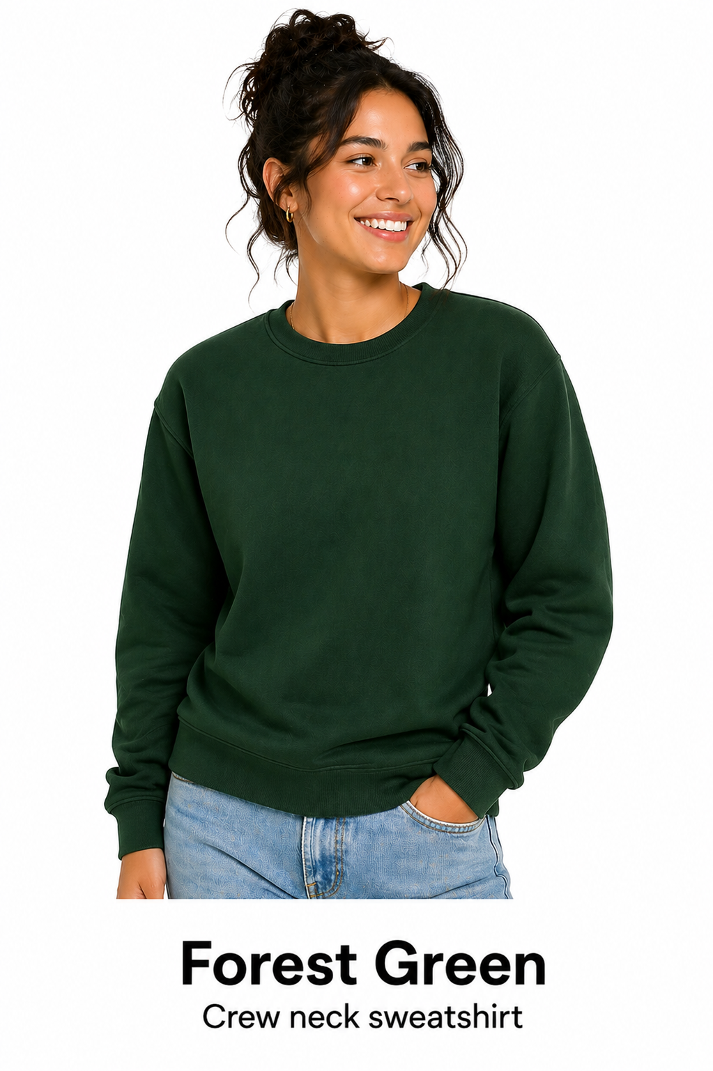 Cotton Crew Neck Unisex Sweatshirt