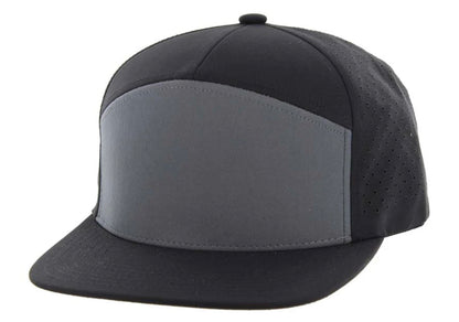 KAMEL 707 7 PANEL Hydro Performance Flat Adjustable Snapback Trucker Cap