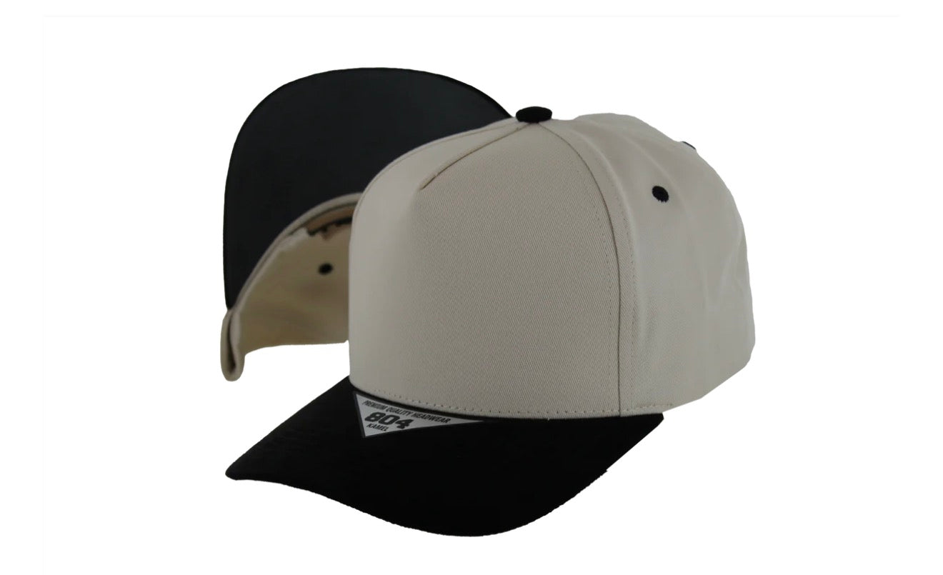 Kamel 804 5 Panel Suede Visor HIGH CROWN SLIGHT CURVE