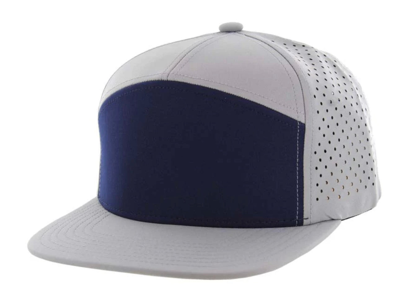 KAMEL 707 7 PANEL Hydro Performance Flat Adjustable Snapback Trucker Cap