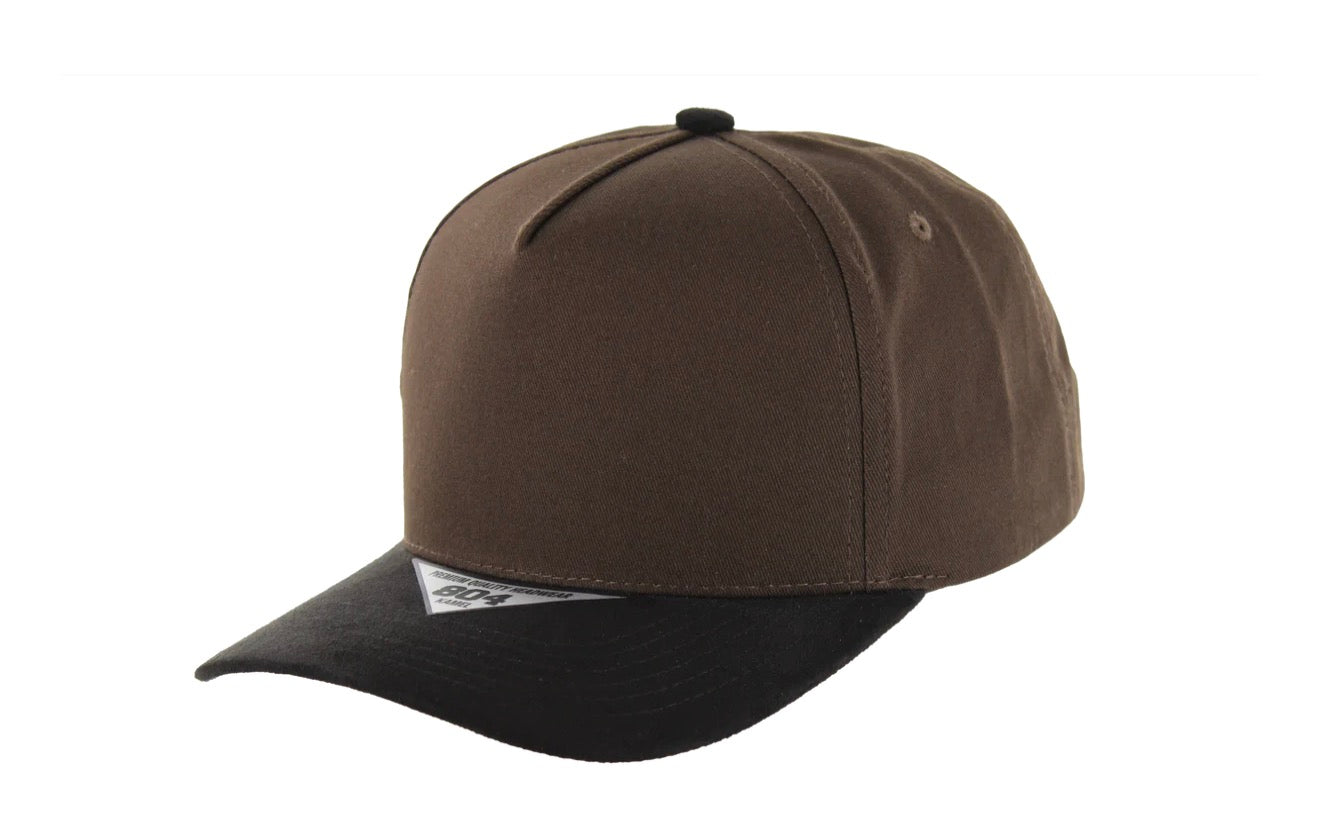 Kamel 804 5 Panel Suede Visor HIGH CROWN SLIGHT CURVE
