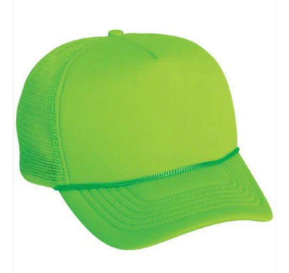 Polyester Foam Front 5-Panel Mesh Back Trucker Hats