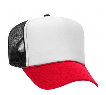 Polyester Foam Front 5-Panel Mesh Back Trucker Hats