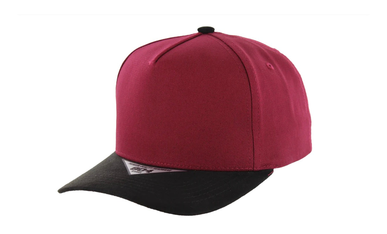 Kamel 804 5 Panel Suede Visor HIGH CROWN SLIGHT CURVE