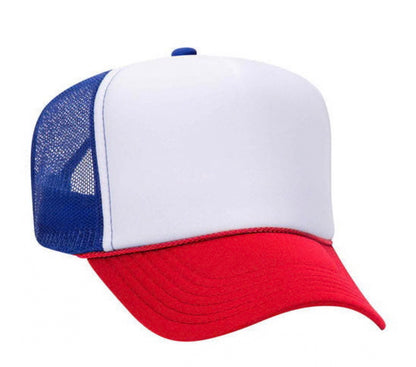 Polyester Foam Front 5-Panel Mesh Back Trucker Hats