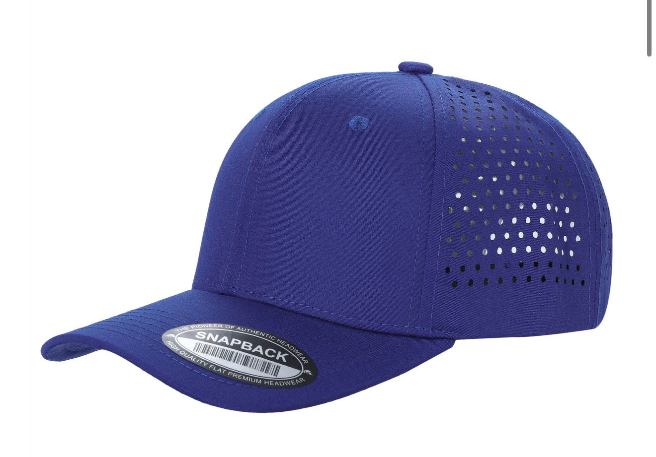 Dallas 815 Hydro 6 Panel Performance Laser Perforated Snapback Trucker Cap