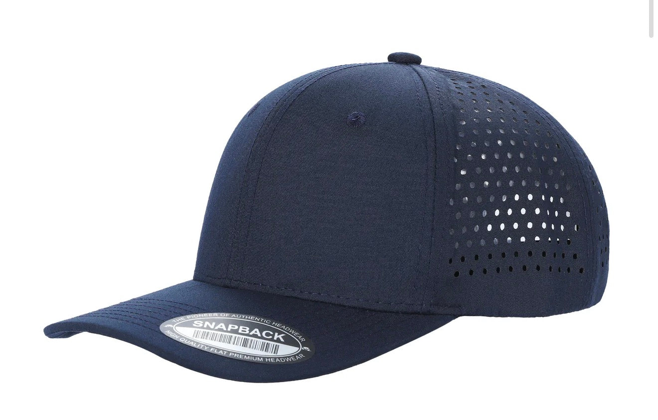 Dallas 815 Hydro 6 Panel Performance Laser Perforated Snapback Trucker Cap
