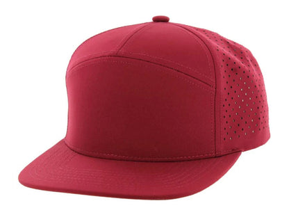 KAMEL 707 7 PANEL Hydro Performance Flat Adjustable Snapback Trucker Cap