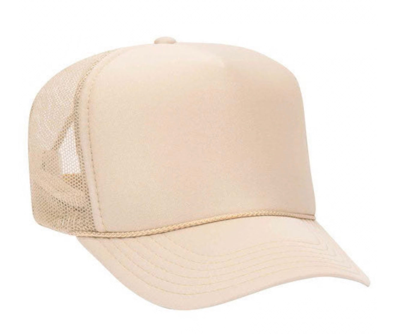 Polyester Foam Front 5-Panel Mesh Back Trucker Hats