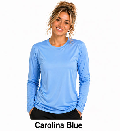 Performance Long Sleeve Unisex Shirts (100% polyester)