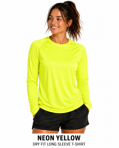 Performance Long Sleeve Unisex Shirts (100% polyester)