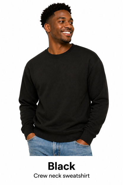 Cotton Crew Neck Unisex Sweatshirt