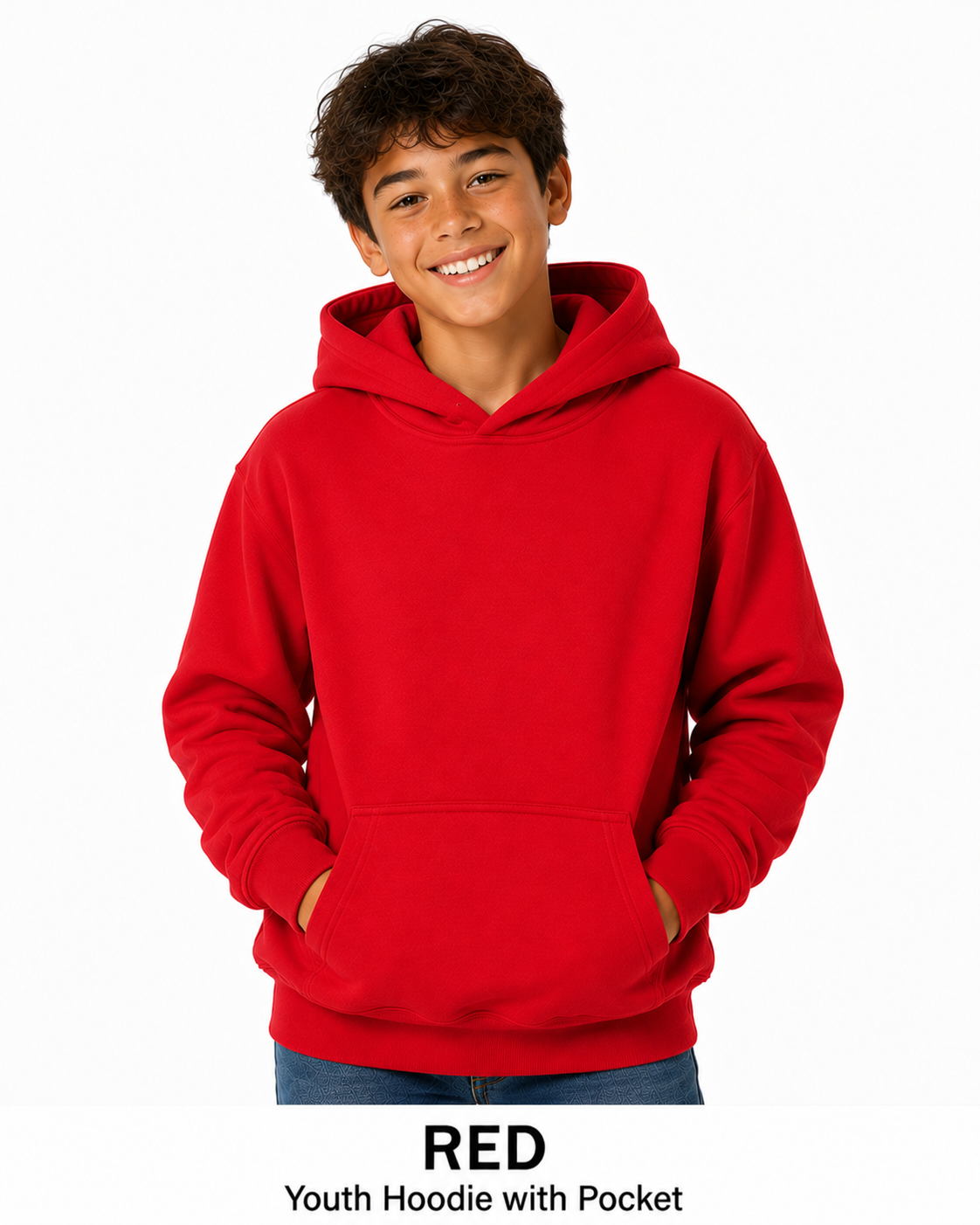 Youth Cotton Hoodie Unisex Sweatshirts
