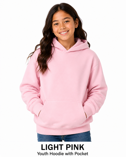 Youth Cotton Hoodie Unisex Sweatshirts